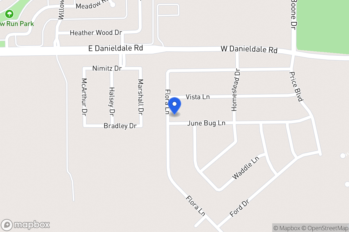 Map of 1033 June Bug Ln