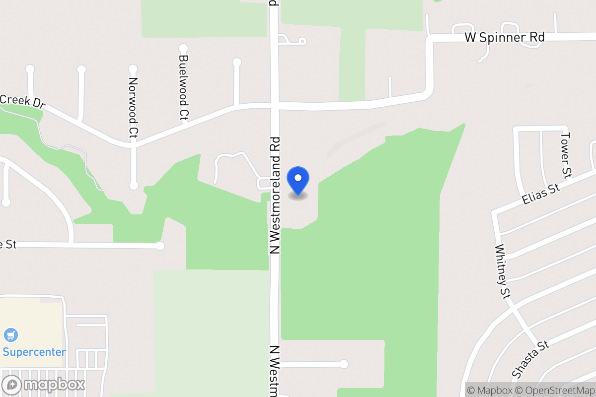 Map of 412 N Westmoreland Rd