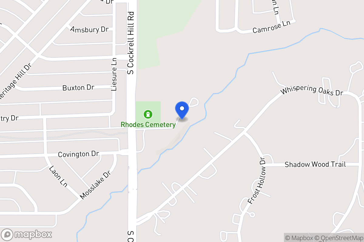 Map of 1230 N Cockrell Hill Rd