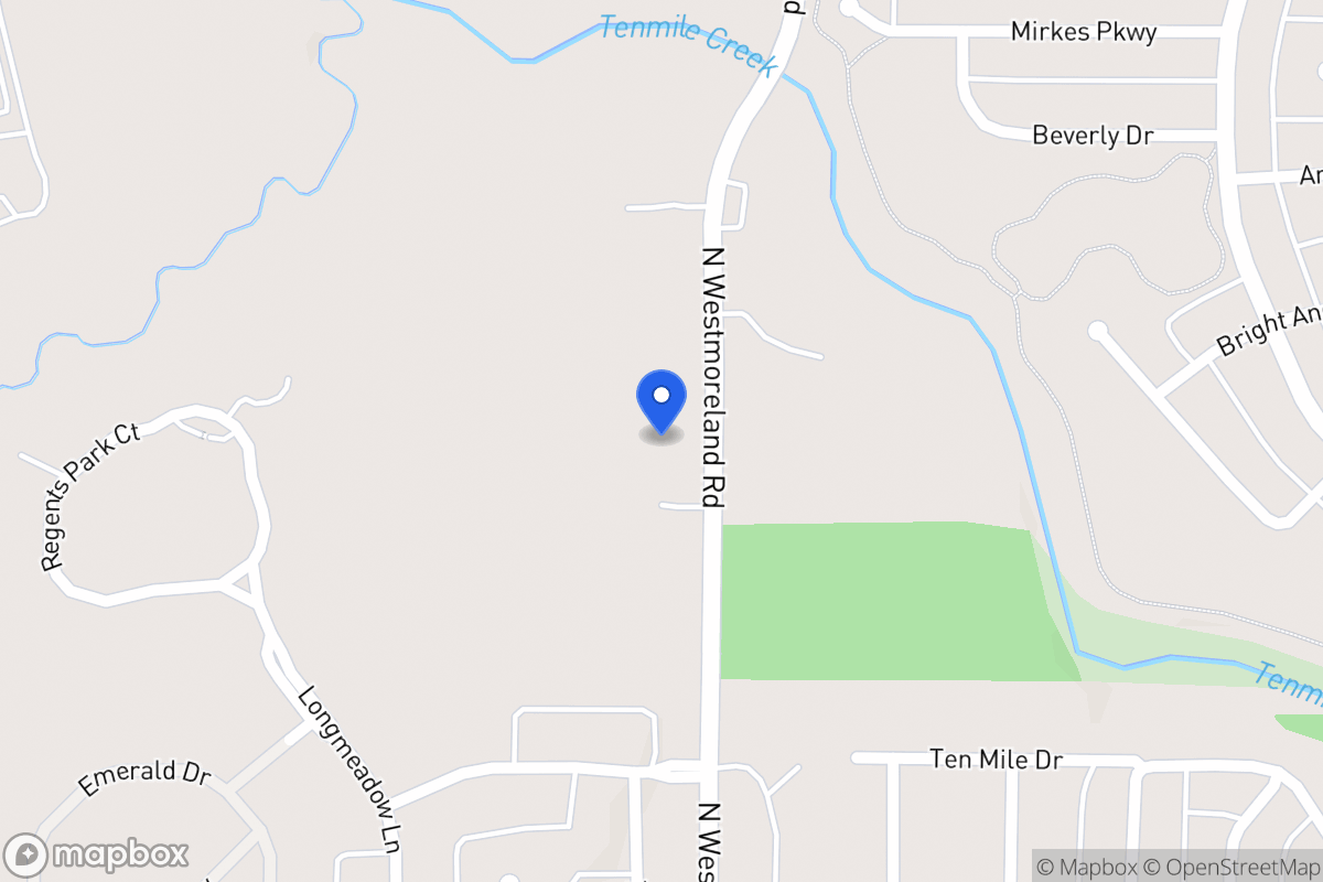 Map of 1231 N Westmoreland Rd