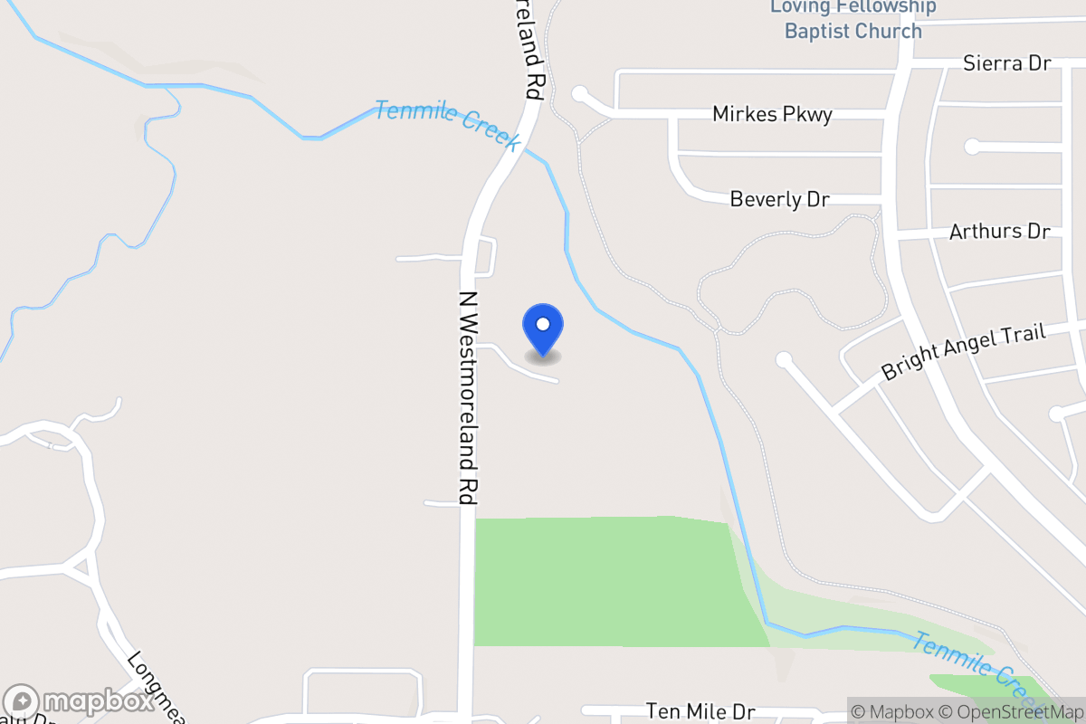 Map of 1304 Westmoreland Rd