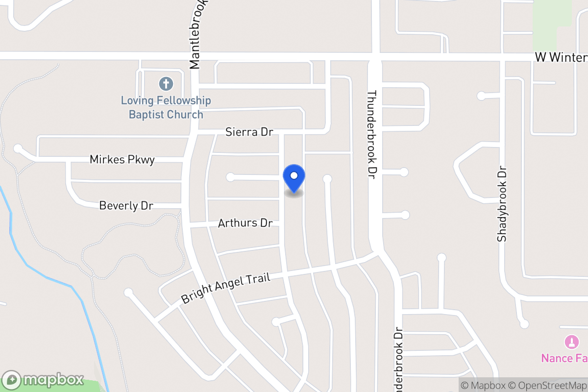 Map of 1420 Grand Teton Dr