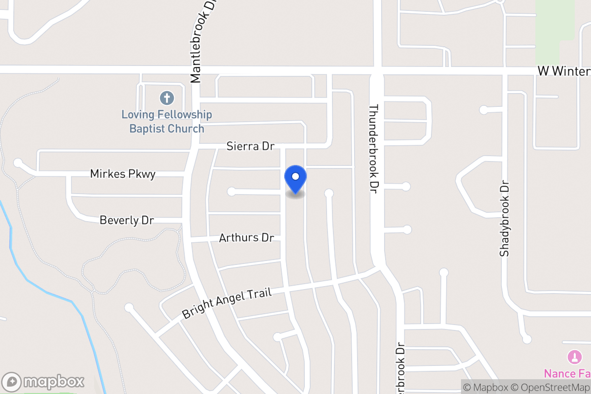 Map of 1424 Grand Teton Dr