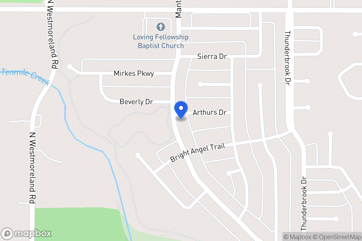 Map of 1412 Mantlebrook Dr