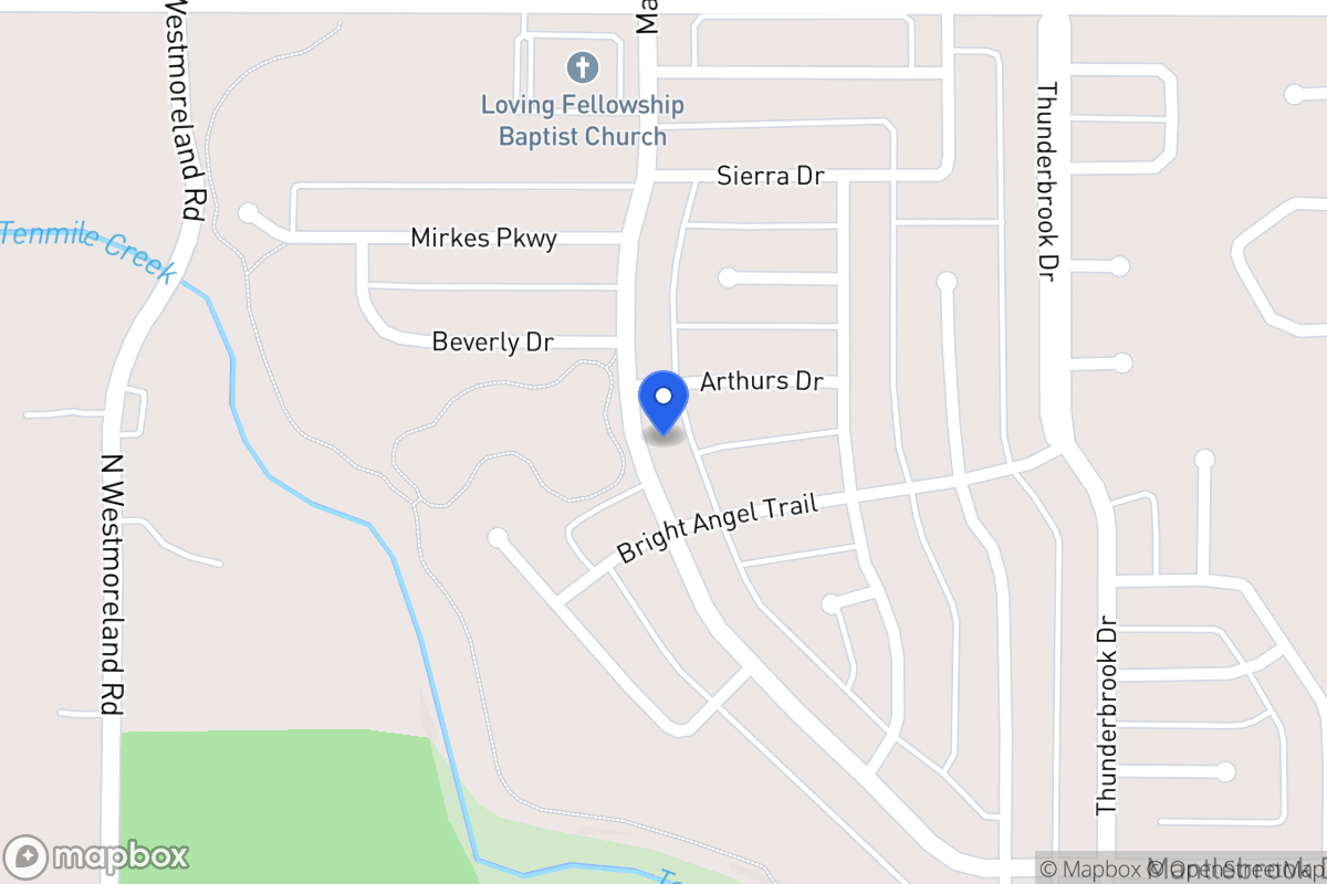 Map of 1408 Mantlebrook Dr