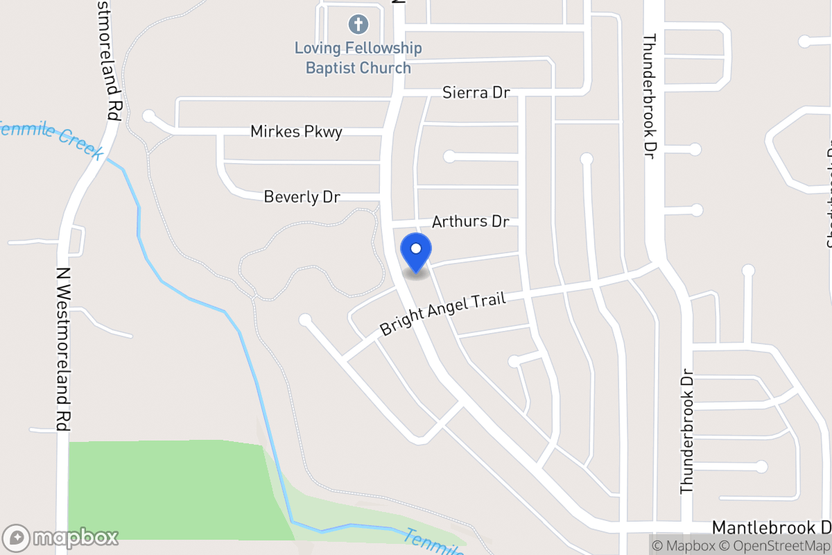 Map of 1404 Mantlebrook Dr