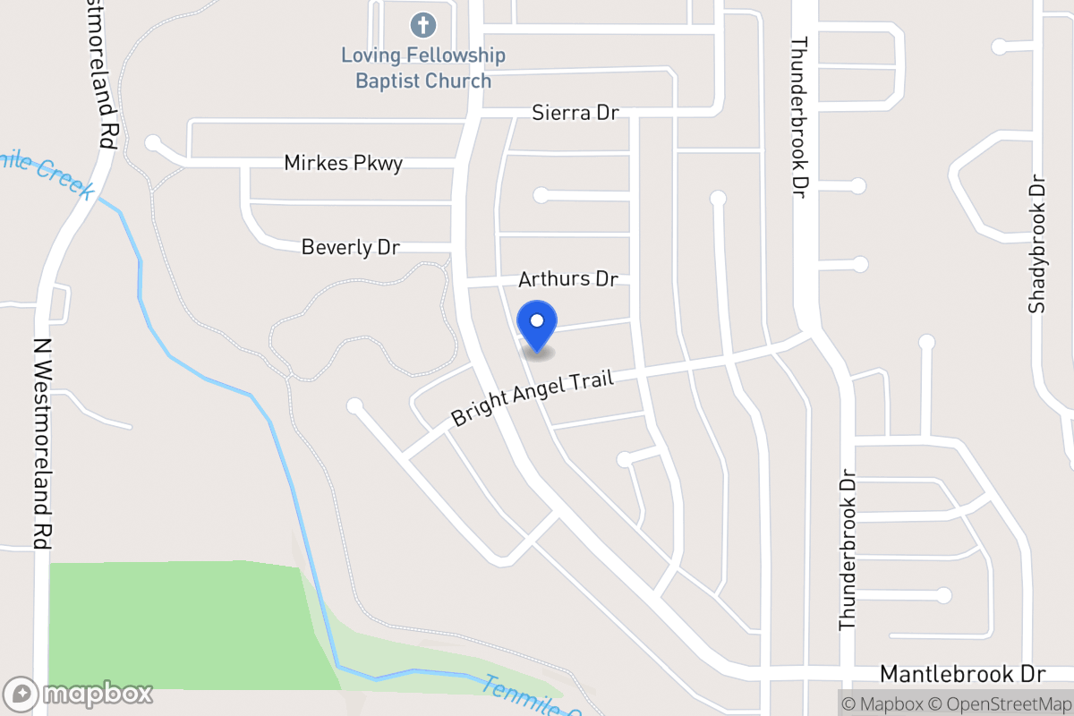 Map of 525 Bright Angel Trl