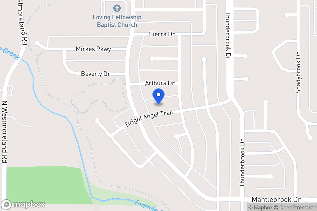 Map of 521 Bright Angel Trl