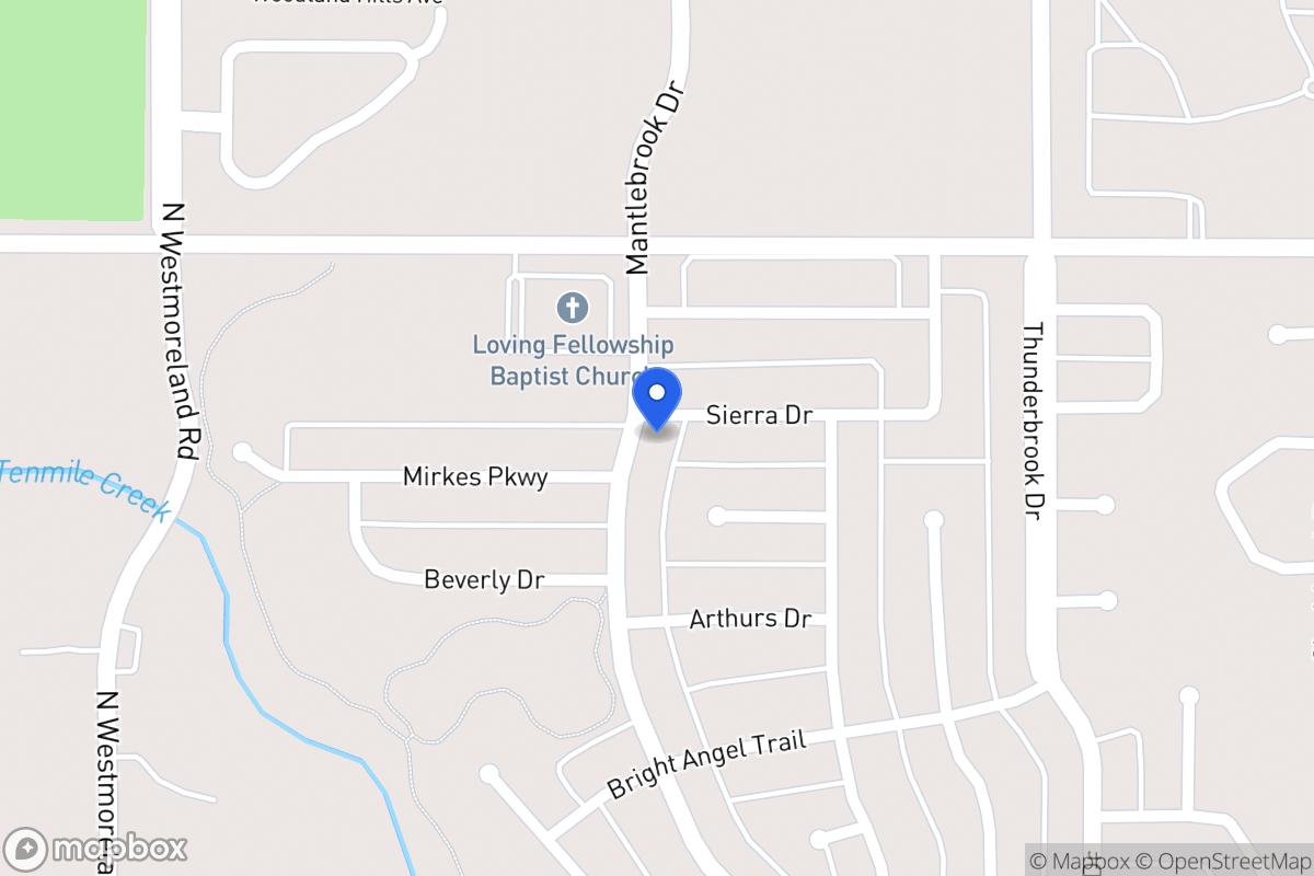 Map of 1436 Mantlebrook Dr