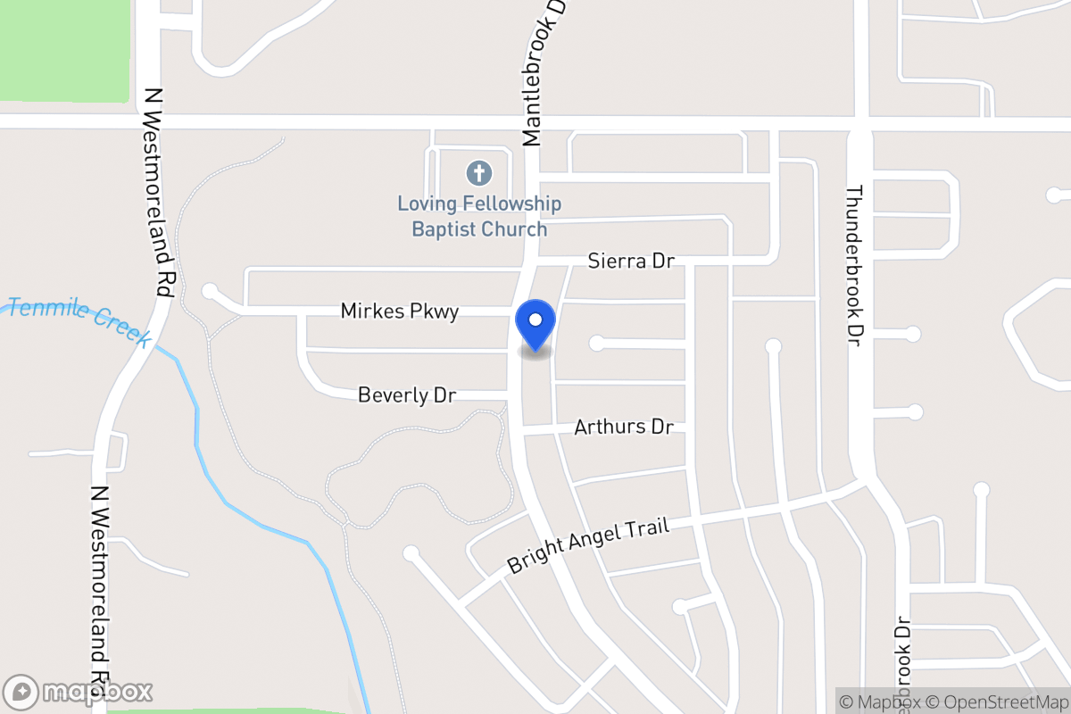 Map of 1424 Mantlebrook Dr