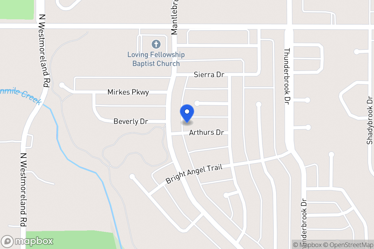 Map of 529 Arthurs Dr