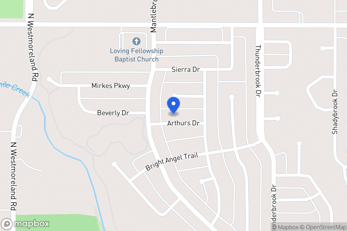 Map of 525 Arthurs Dr