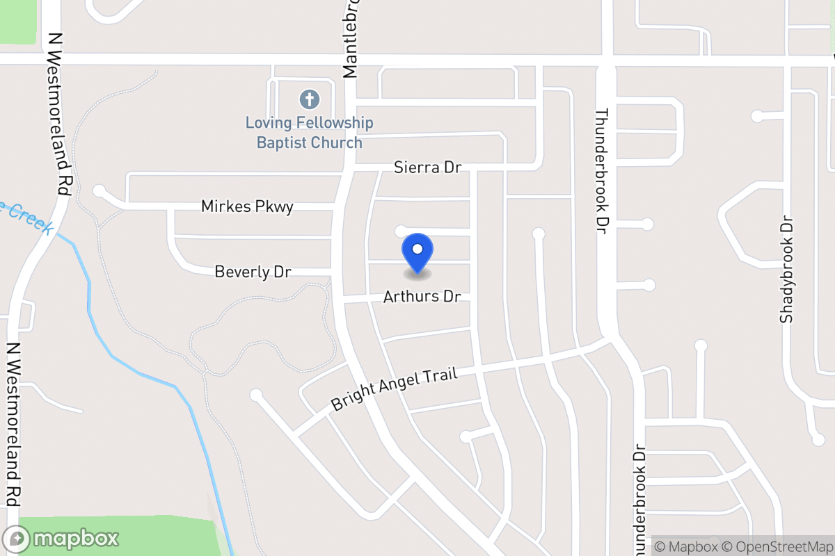 Map of 521 Arthurs Dr