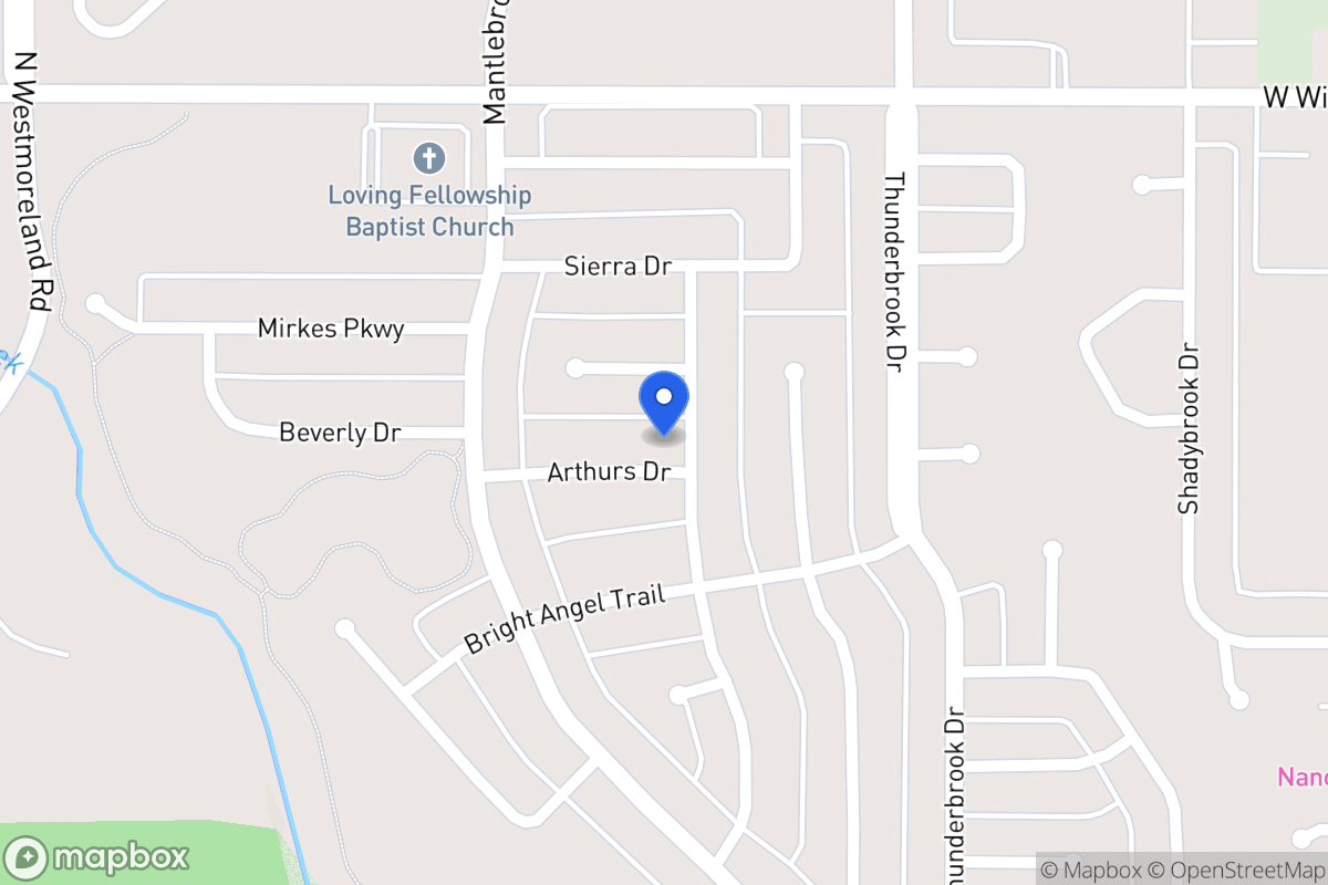 Map of 513 Arthurs Dr