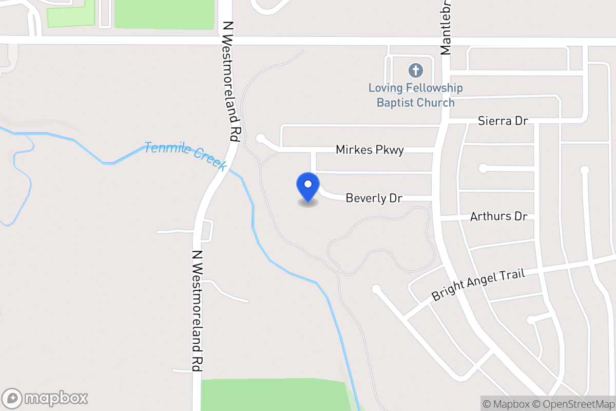 Map of 628 Beverly Dr