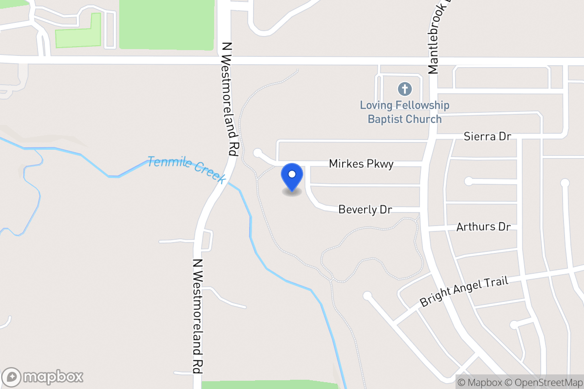 Map of 632 Beverly Dr