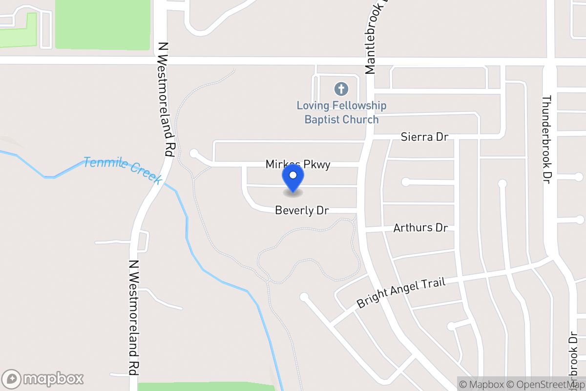 Map of 619 Beverly Dr