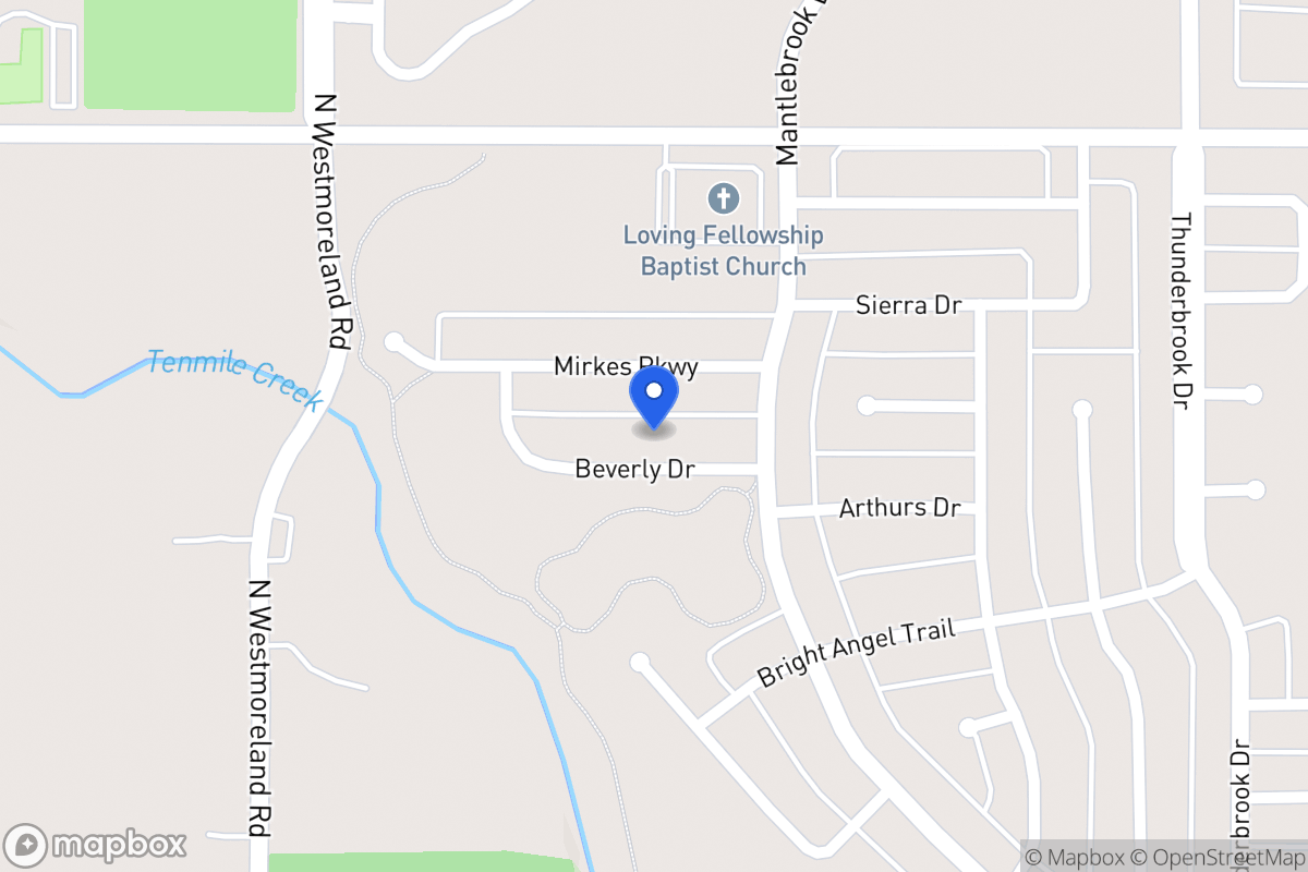 Map of 613 Beverly Dr