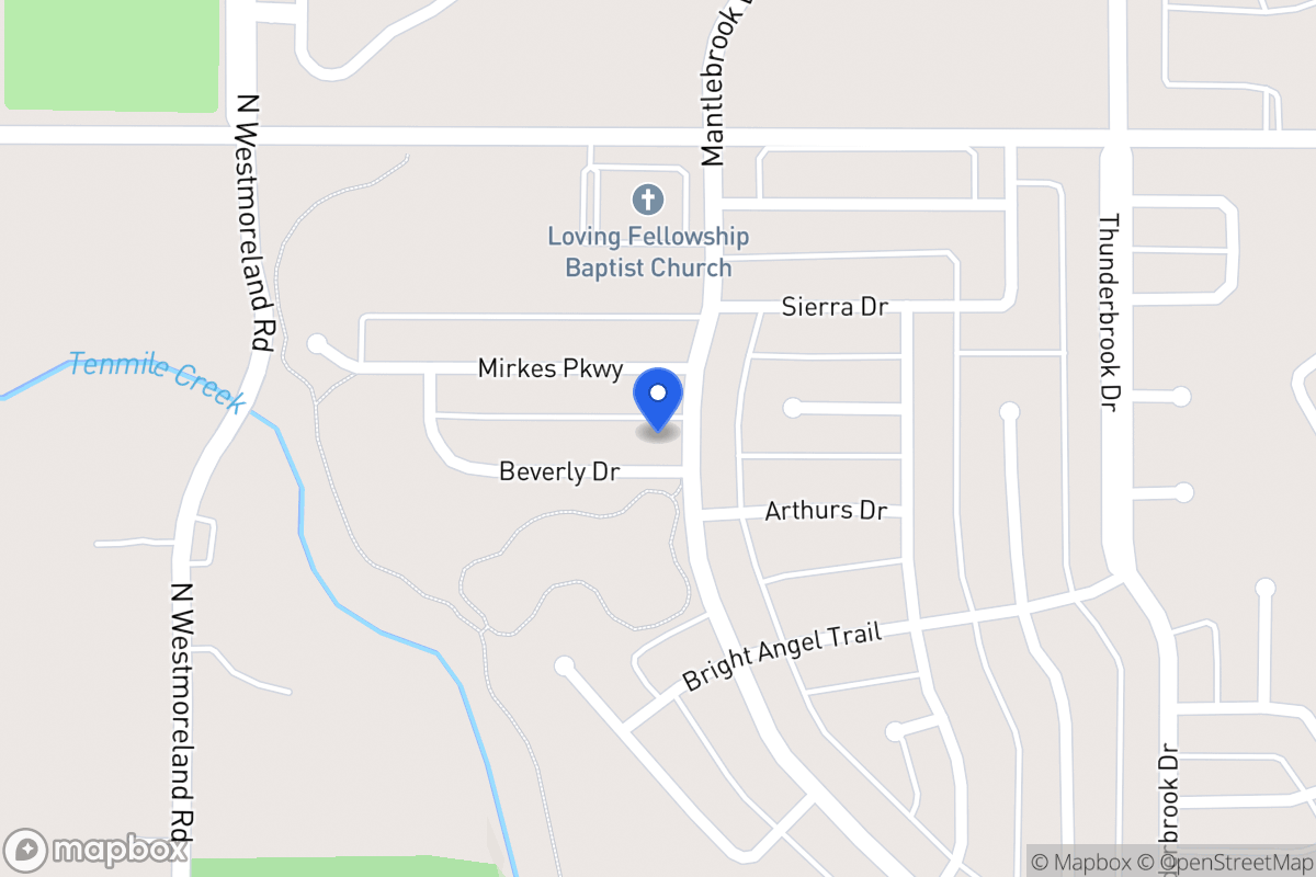 Map of 601 Beverly Dr