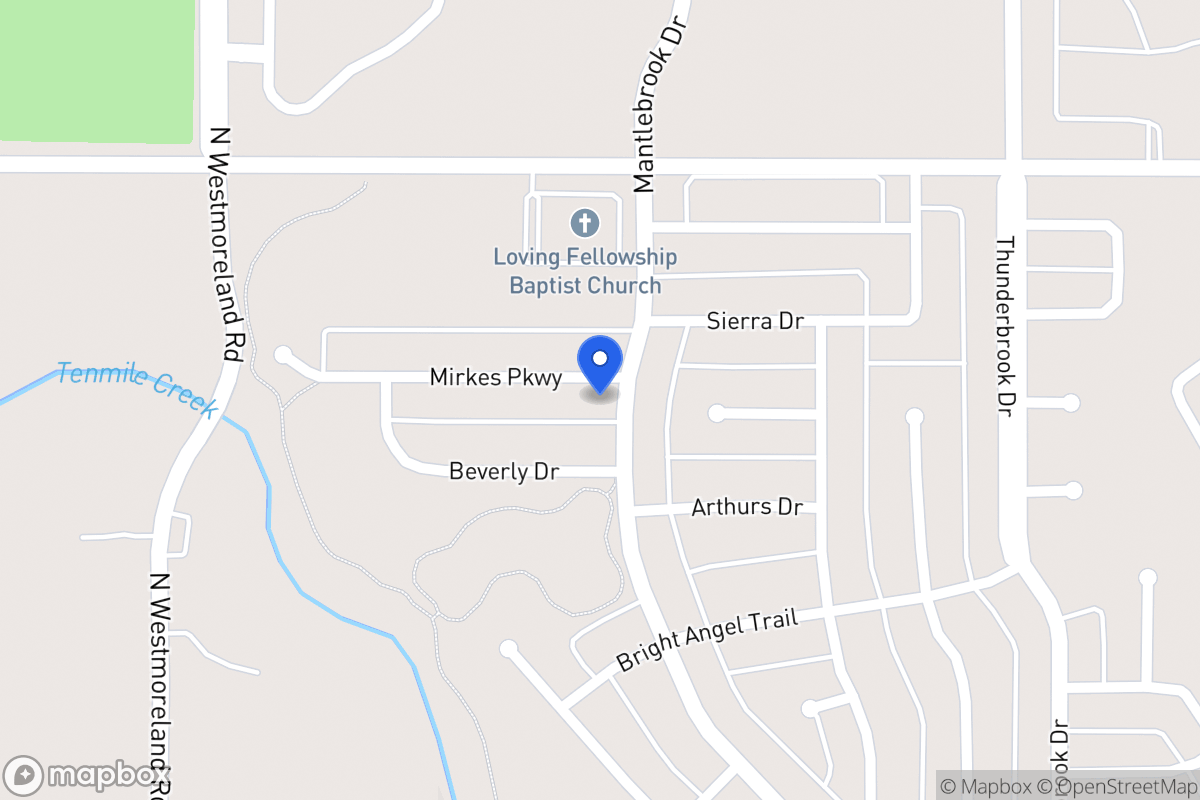 Map of 600 Mirkes Pkwy