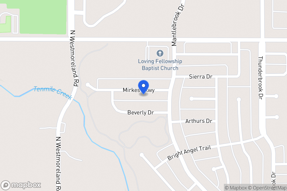 Map of 612 Mirkes Pkwy