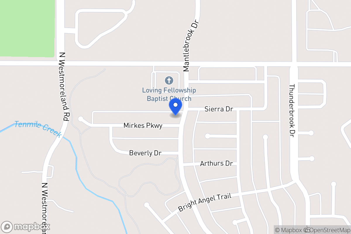Map of 601 Mirkes Pkwy