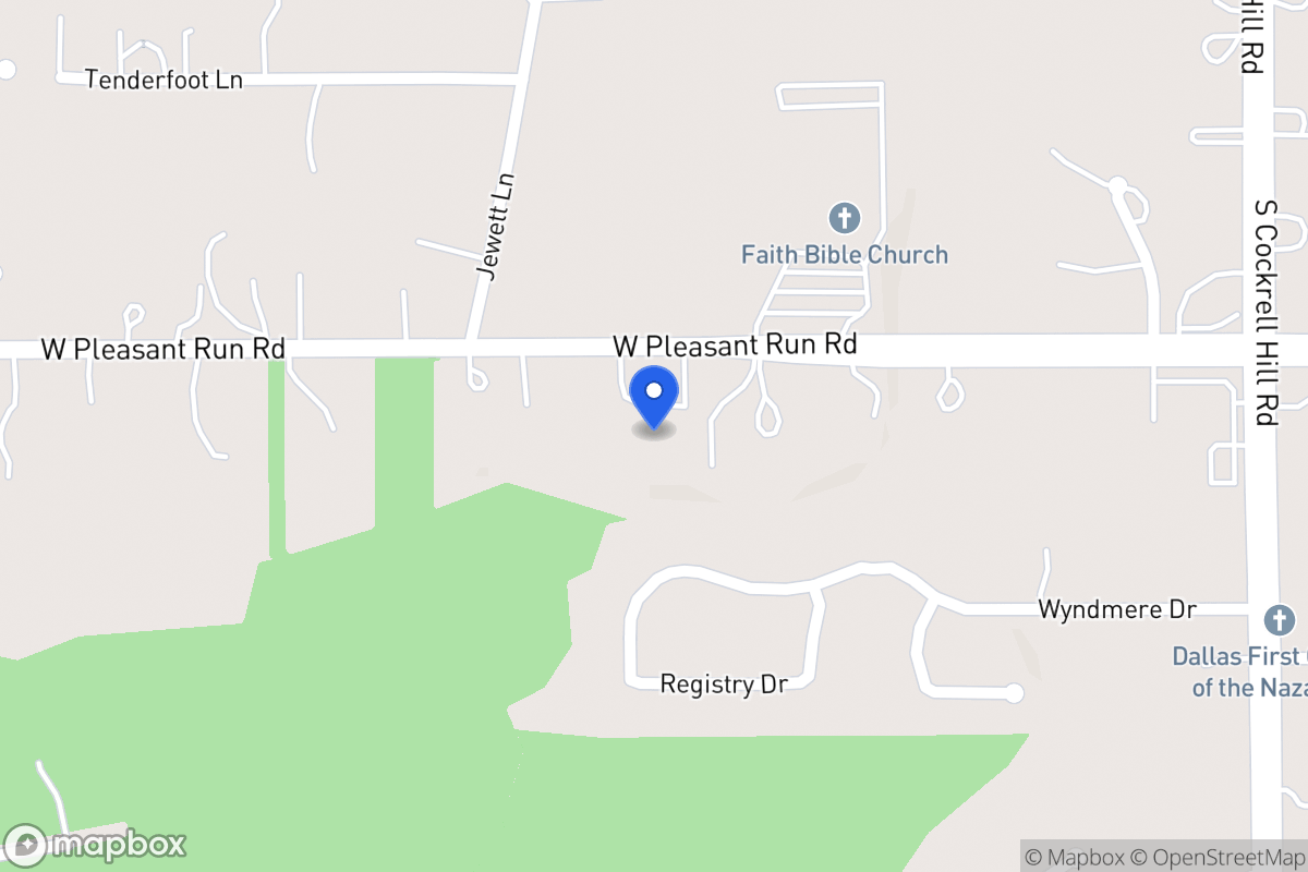 Map of 1526 W Pleasant Run Rd