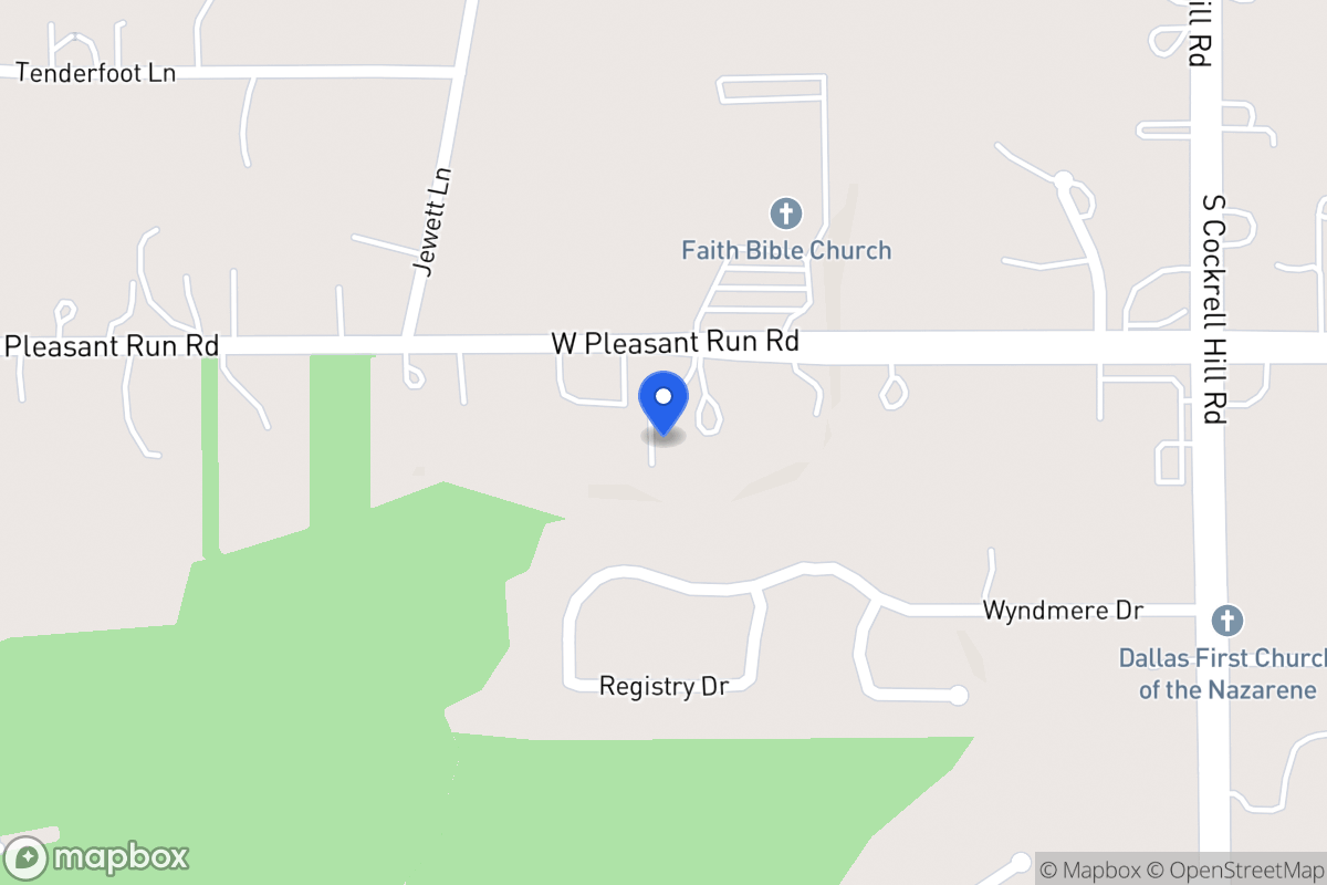 Map of 1510 W Pleasant Run Rd