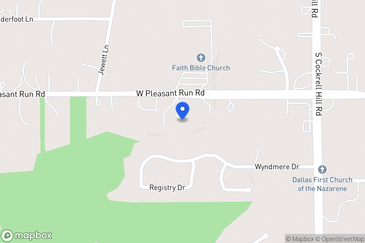 Map of 1502 W Pleasant Run Rd