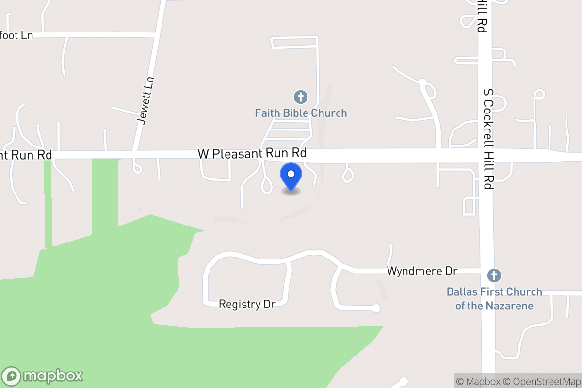 Map of 1440 W Pleasant Run Rd
