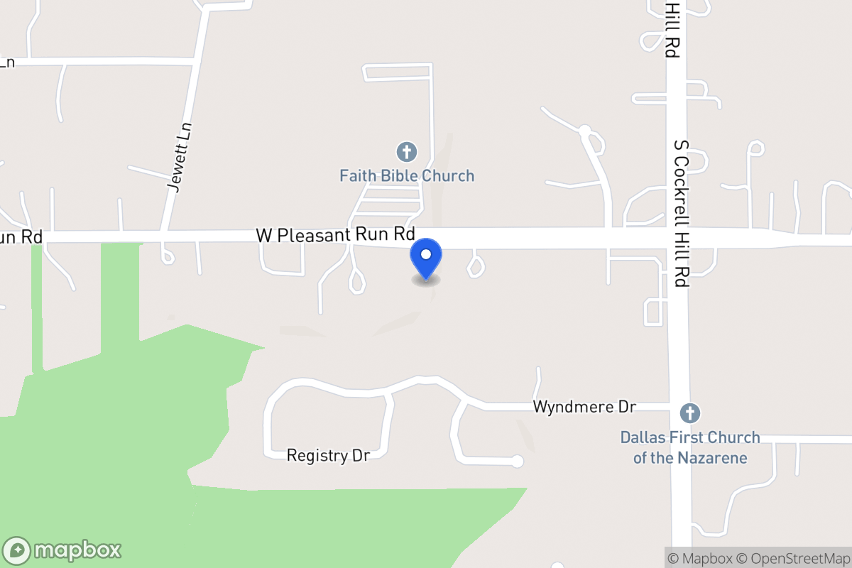 Map of 1436 W Pleasant Run Rd