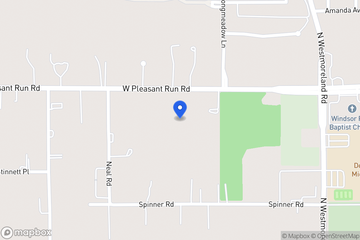Map of 908 W Pleasant Run Rd