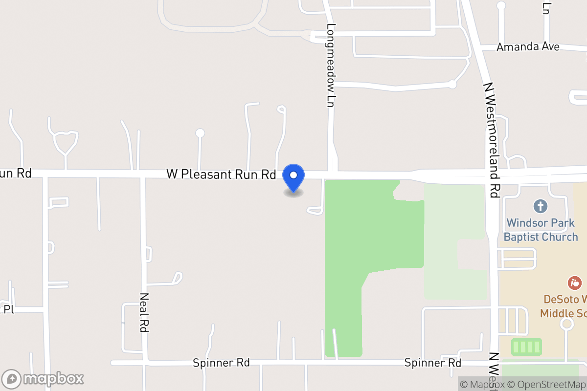 Map of 904 W Pleasant Run Rd