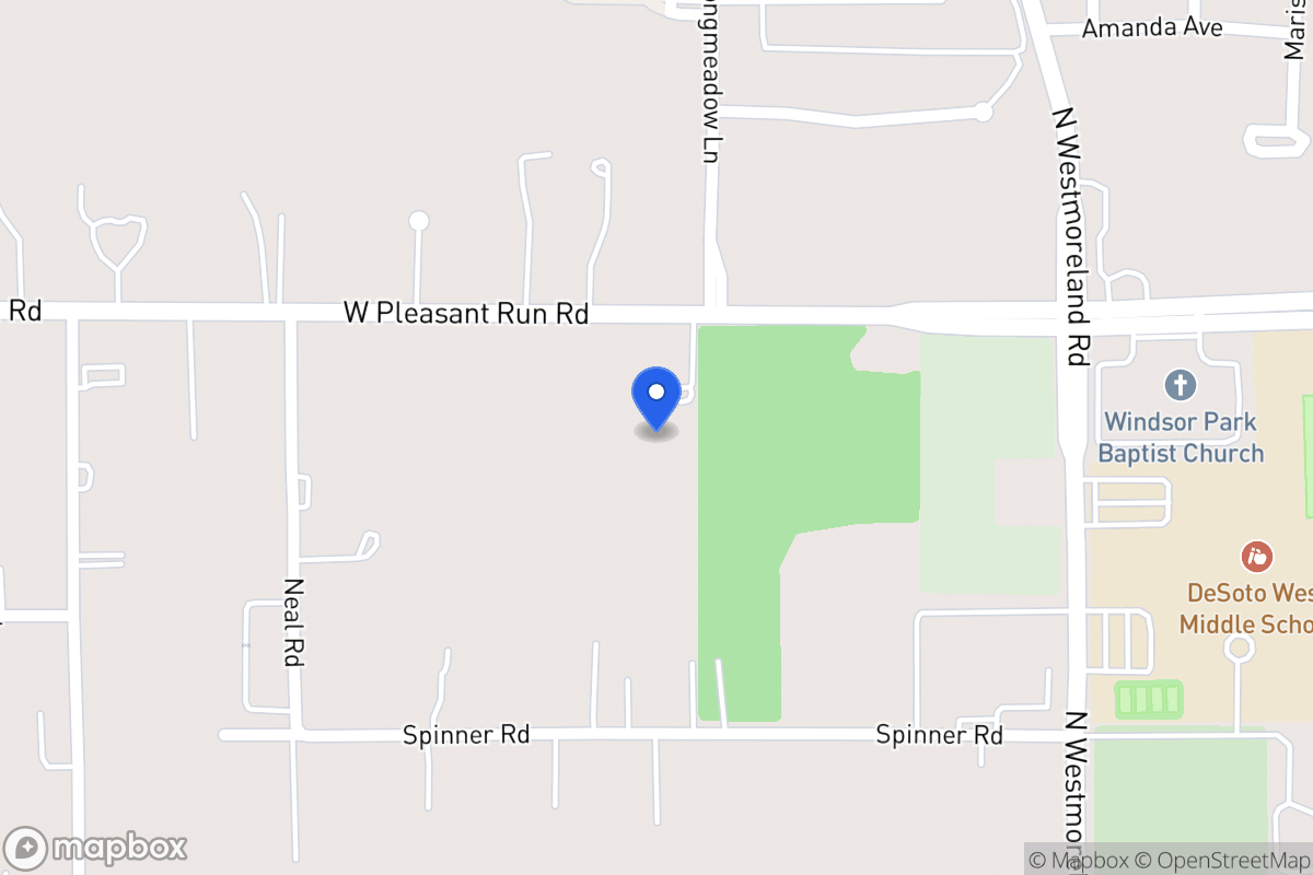 Map of 900 W Pleasant Run Rd