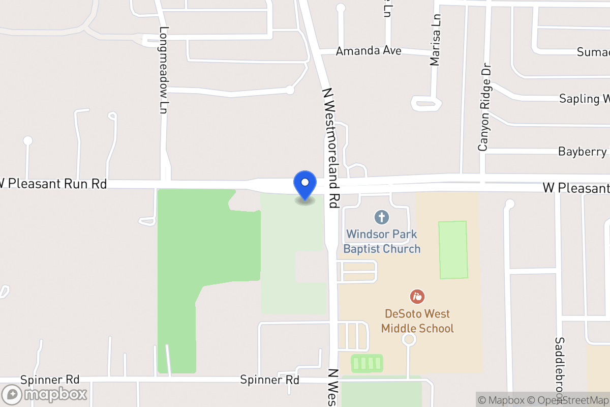 Map of 800 W Pleasant Run Rd