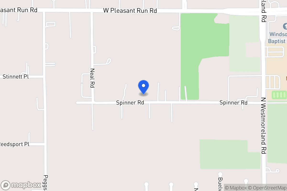 Map of 917 W Spinner Rd