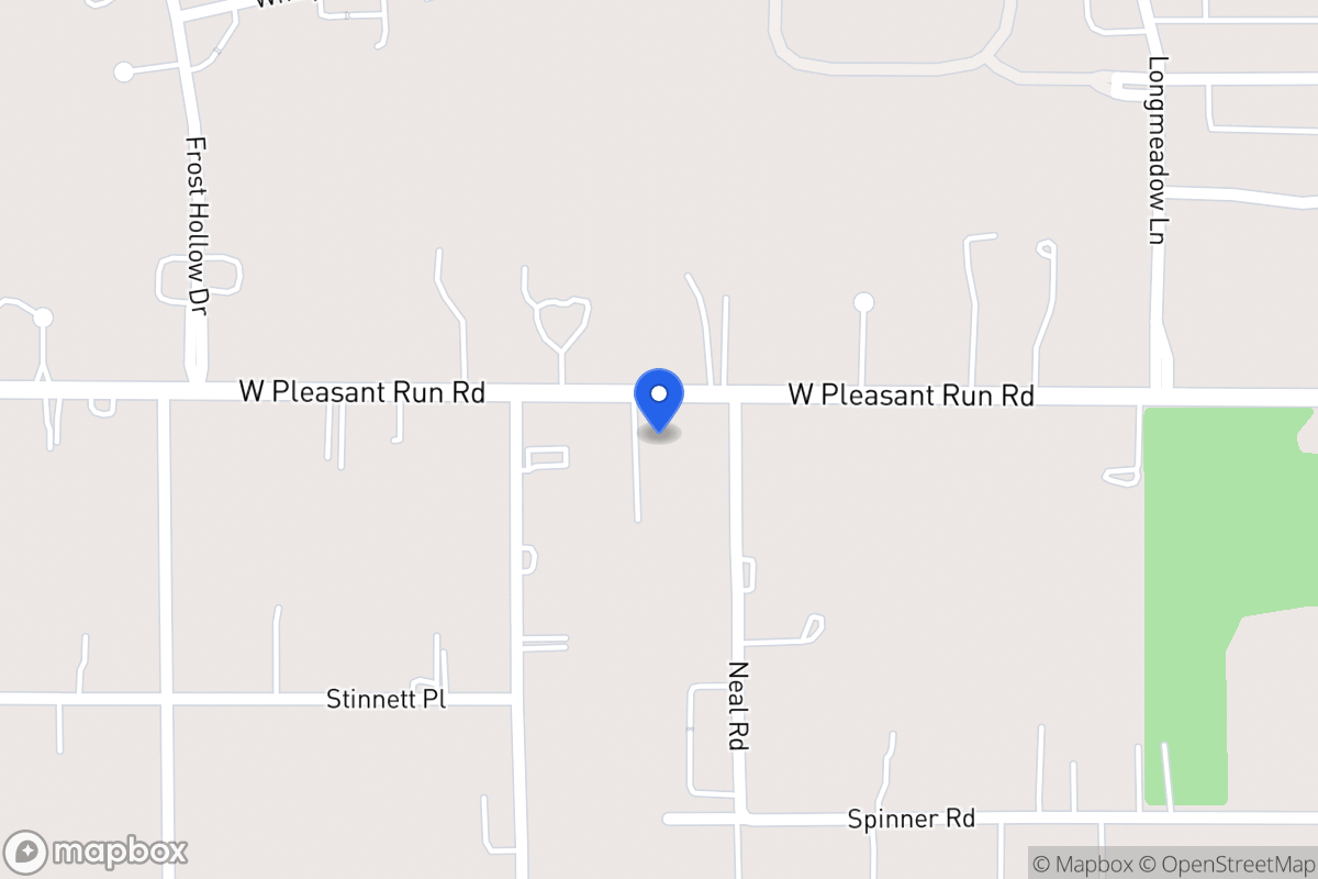 Map of 1004 W Pleasant Run Rd