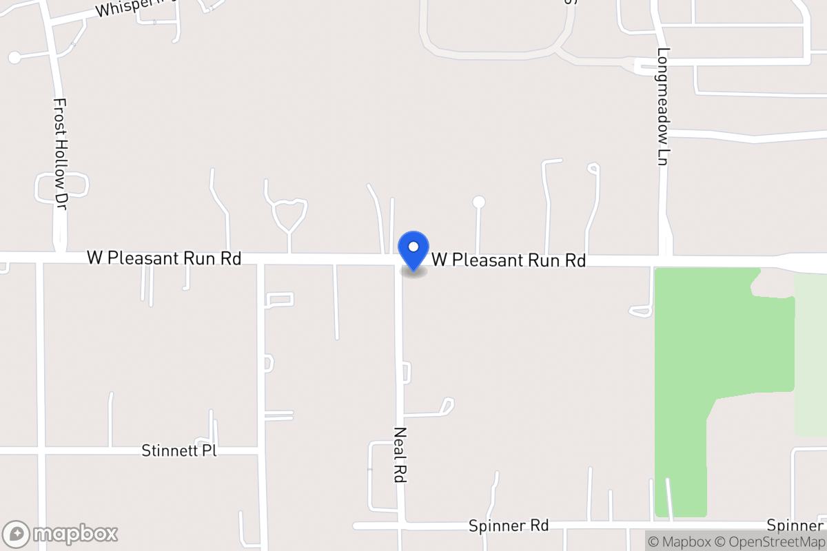 Map of 932 W Pleasant Run Rd
