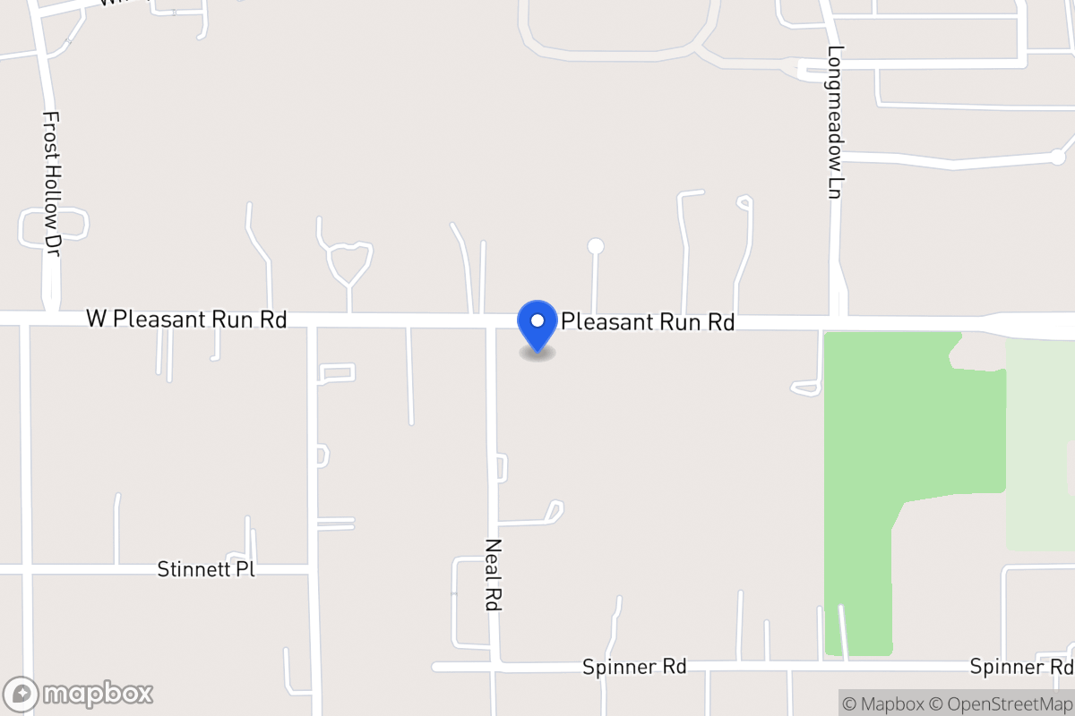 Map of 928 W Pleasant Run Rd