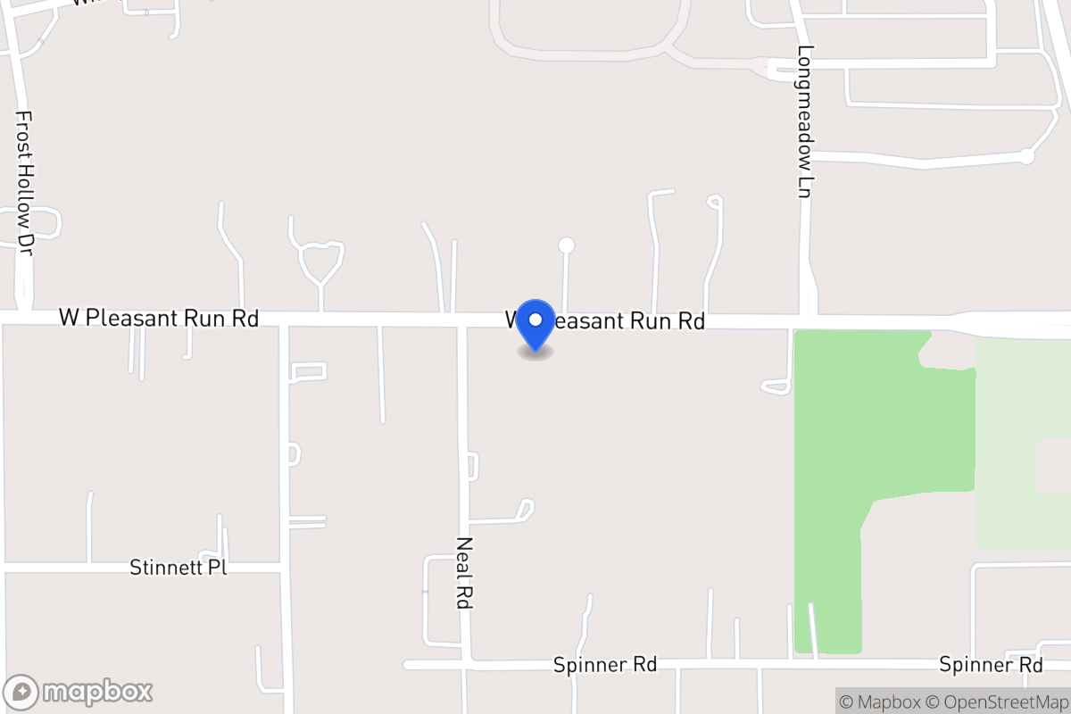 Map of 924 W Pleasant Run Rd