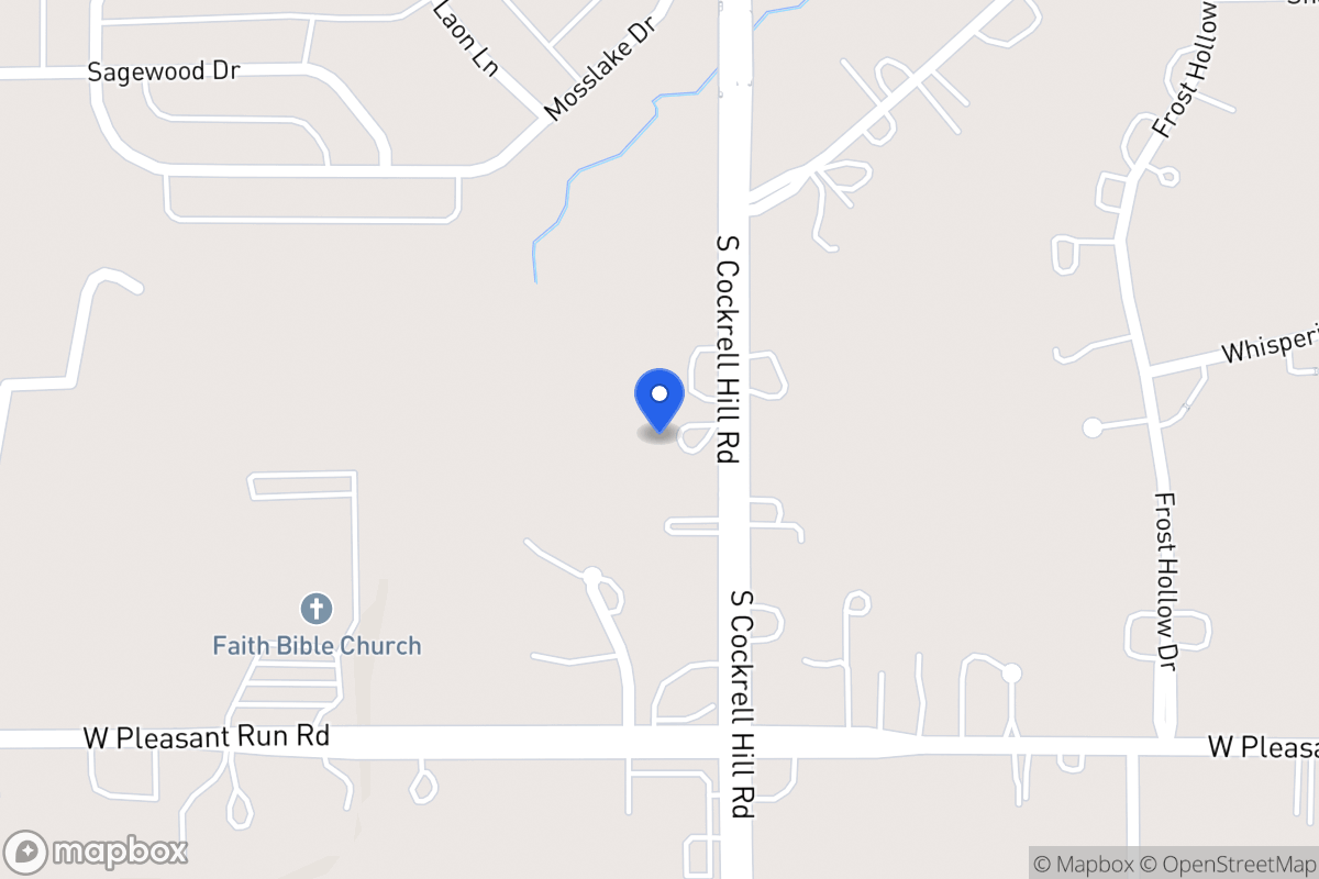 Map of 1013 N Cockrell Hill Rd