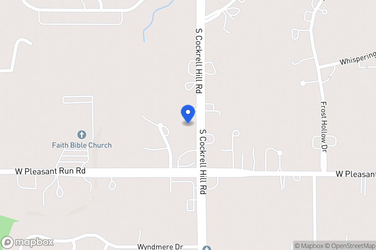Map of 907 N Cockrell Hill Rd
