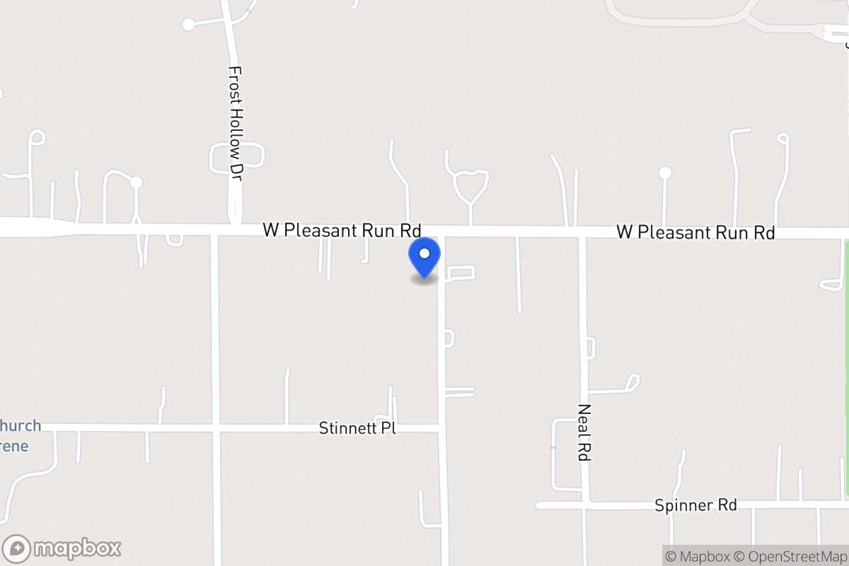 Map of 1100 W Pleasant Run Rd