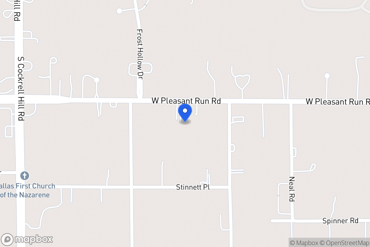 Map of 1116 W Pleasant Run Rd