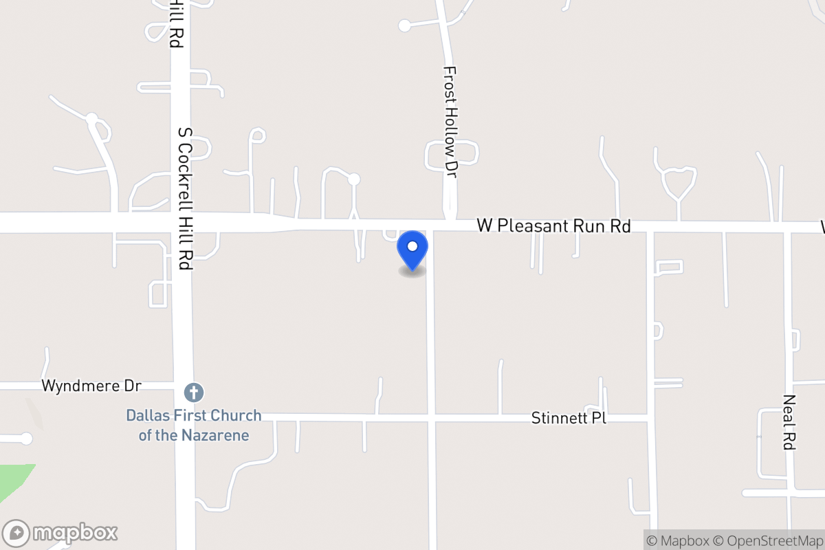 Map of 1200 W Pleasant Run Rd