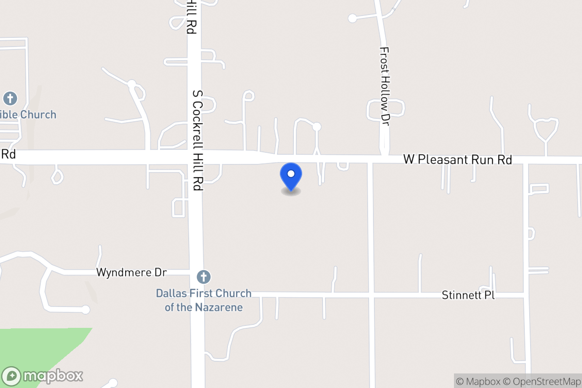 Map of 1220 W Pleasant Run Rd