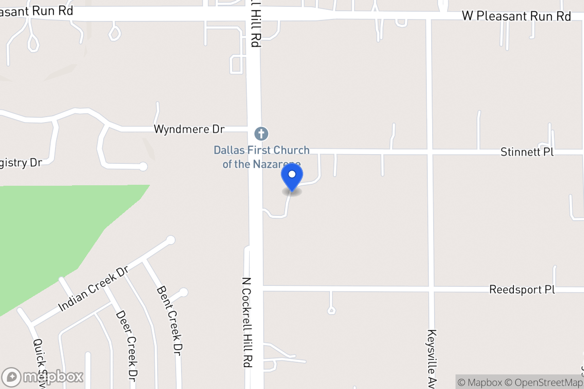 Map of 720 N Cockrell Hill Rd