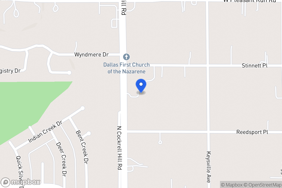 Map of 716 N Cockrell Hill Rd