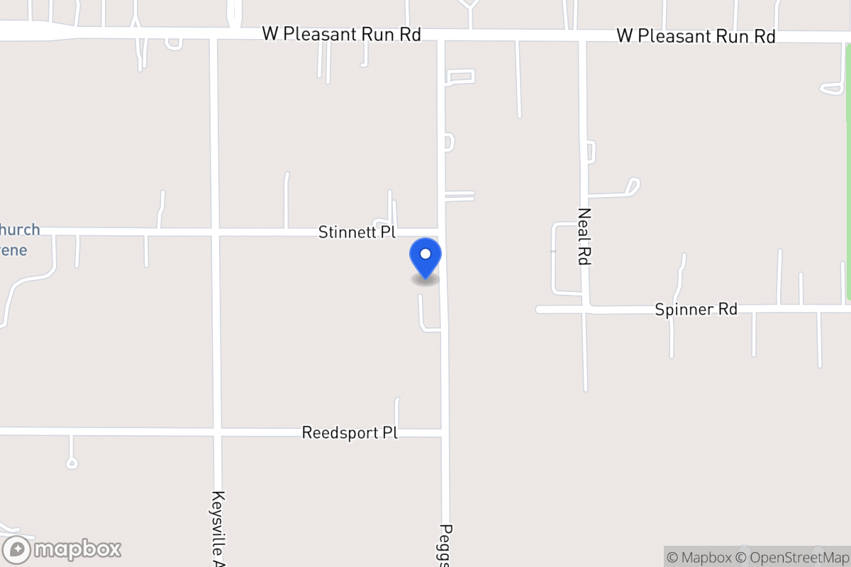 Map of 1100  Stinnett Pl   ,Desoto, Tx 751153718, Desoto