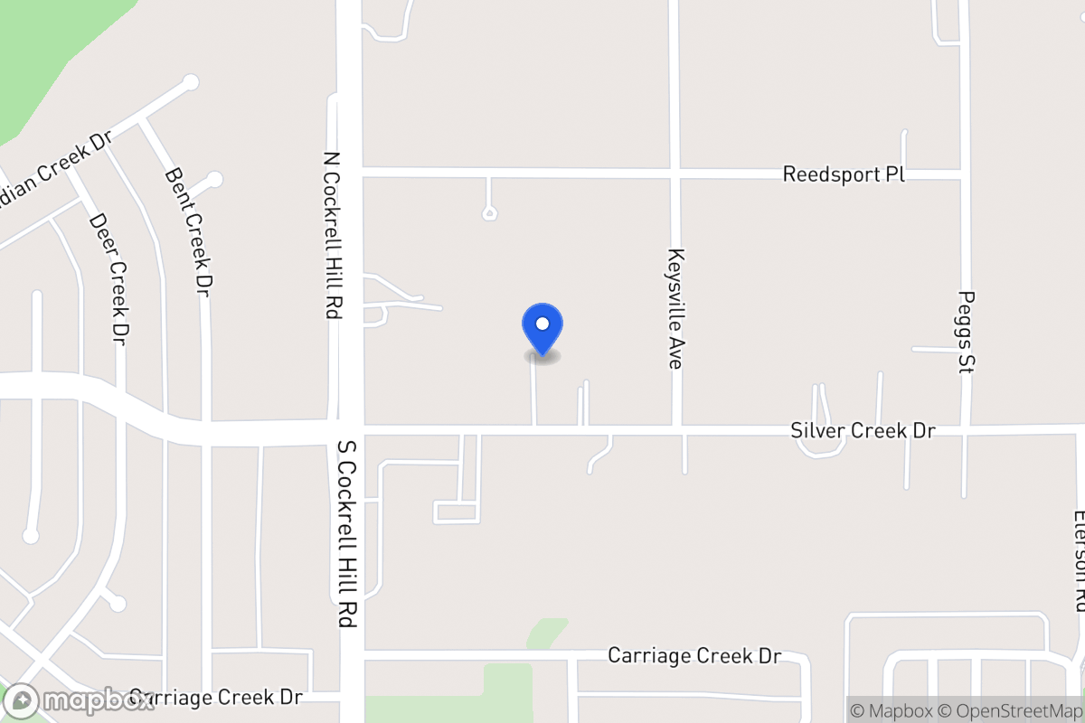 Map of 1217 Silver Creek Dr